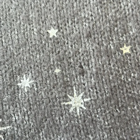 MAURICES Oversized Purple/Gray Silver Star Accented Sweater - Picture 6 of 6